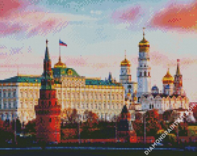 The Moscow Kremlin Russia diamond painting