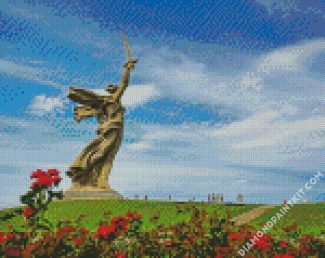 The Motherland Calls Russia diamond painting