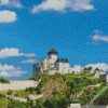 Trencin Castle Slovakia diamond painting