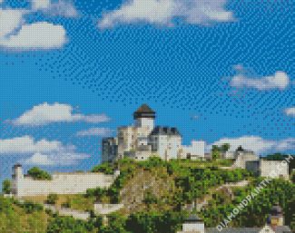 Trencin Castle Slovakia diamond painting