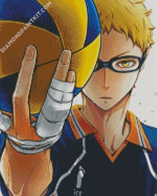 Tsukishima Haikyuu diamond painting