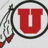 Utah Utes Football Logo diamond painting