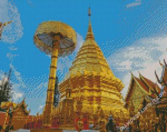 Wat Rong Khun White Temple Thailand diamond painting