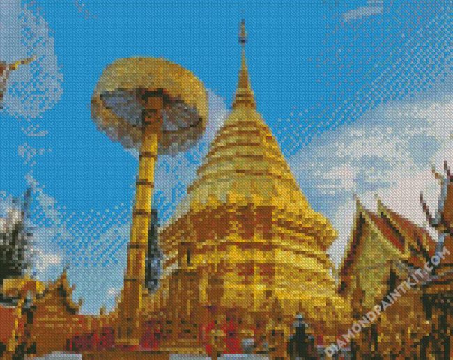 Wat Rong Khun White Temple Thailand diamond painting