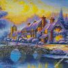 Winter Landscape House diamond painting