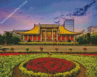 Zhongshan Memorial Hall Taipei Taiwan diamond painting