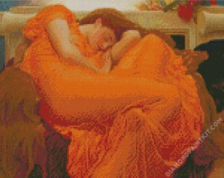 Aesthetic Flaming June diamond painting