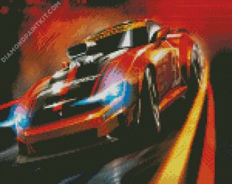 Aesthetic Racing Car diamond painting