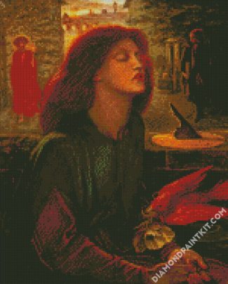 Aesthetic Beata Beatrix Rossetti diamond painting