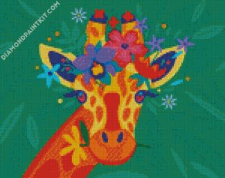 Aesthetic Giraffe diamond painting