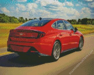 Aesthetic Hyundai Sonata diamond painting