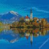 Aesthetic Lake Bled diamond painting