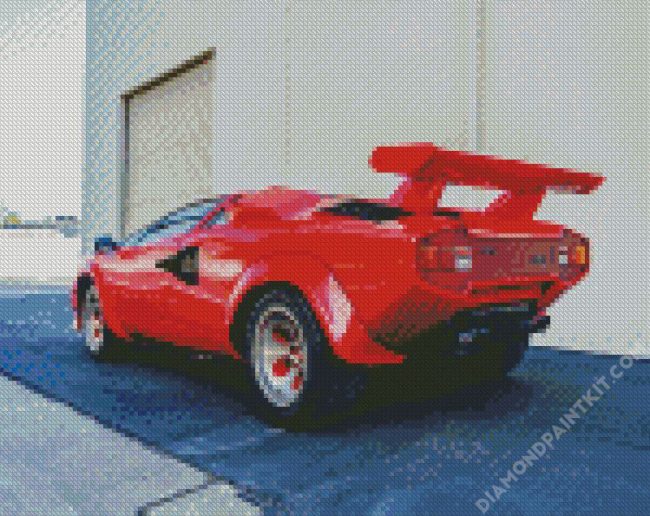 Aesthetic Lamborghini Countach diamond painting