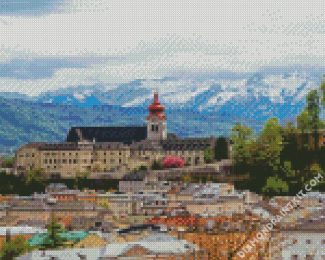 Aesthetic Nonnberg Salzburg diamond painting