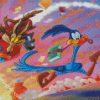 Aesthetic Roadrunner Cartoon diamond painting