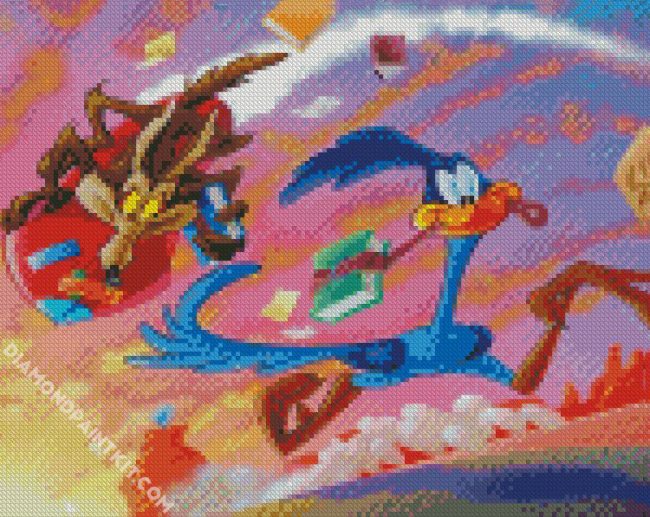 Aesthetic Roadrunner Cartoon diamond painting