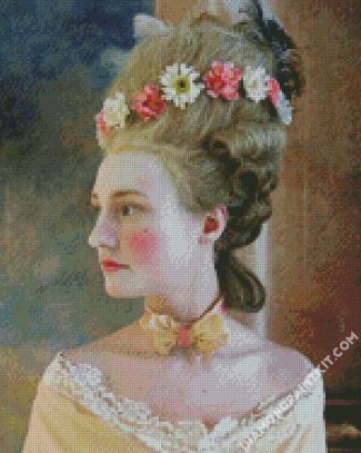 Aesthetic Rococo Lady diamond painting