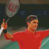 Aesthetic Roger Federer diamond painting