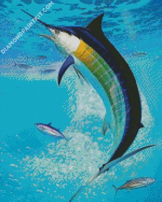 Aesthetic Sailfish diamond painting