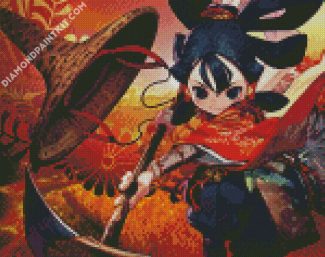 aesthetic Sakuna diamond painting