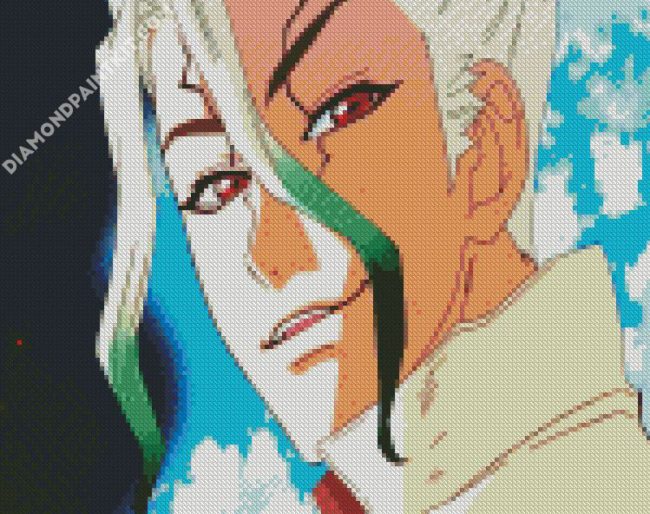 Aesthetic Senku Ishigami Dr Stone diamond painting