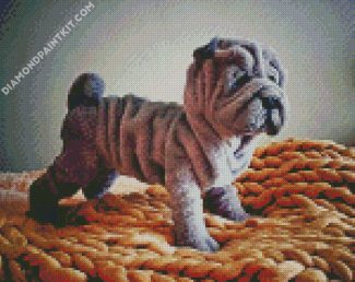 Aesthetic Sharpei diamond painting