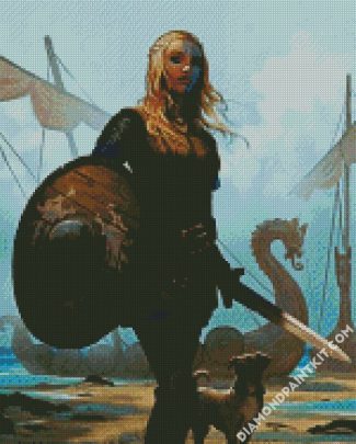 Aesthetic Shielmaiden diamond painting