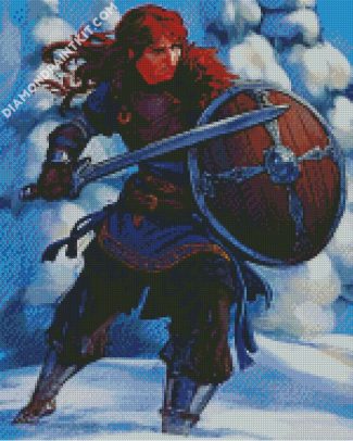 Aesthetic Shieldmaiden Art diamond painting