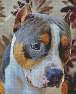 Aesthetic Staffordshire Bull Terrier diamond painting