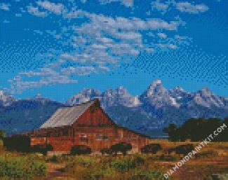 Aesthetic Teton County Wyoming diamond painting