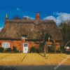 Aesthetic Thatched Cottage diamond painting