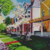 Aesthetic Town House diamond painting