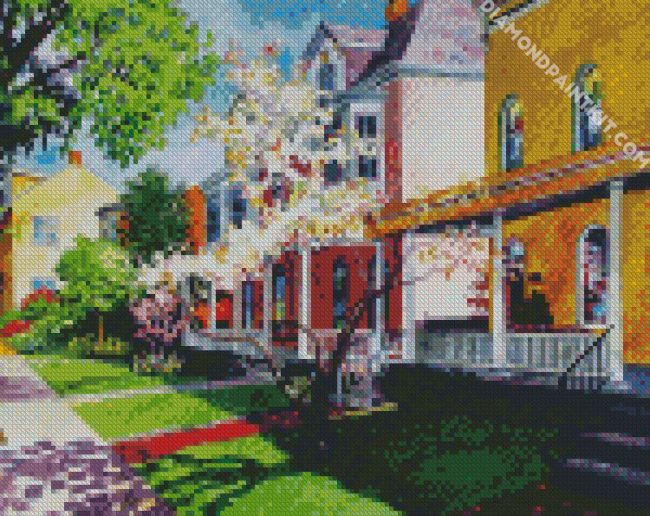 Aesthetic Town House diamond painting