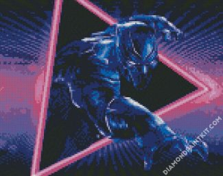 Aesthetic Black Panther diamond painting