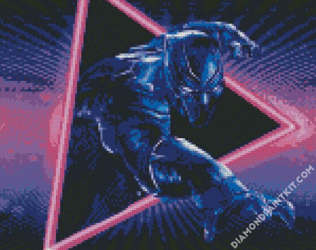 Aesthetic Black Panther diamond painting