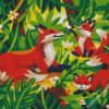 Aesthetic Foxes diamond painting