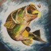 Aesthetic Largemouth Bass diamond painting