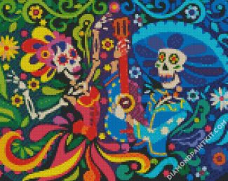 Aesthetic Mexican Skull diamond painting