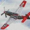 Aesthetic Red Tails Tuskegee Airmen diamond painting