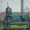 Aesthetic Robot And Bird diamond painting