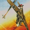 Aesthetic Stuka Plane Illustration diamond painting