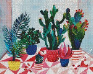 Aesthetic Succulent diamond painting