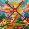 Aesthetic Windmill diamond painting