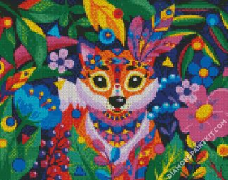 Artistic Fox diamond painting