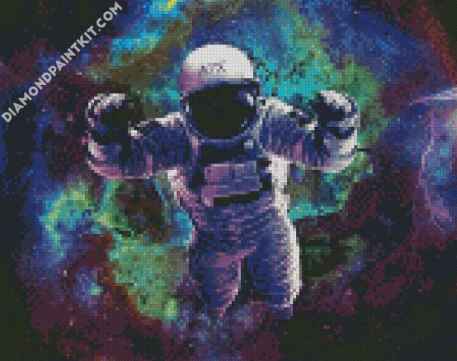 Astronaut Skull diamond painting