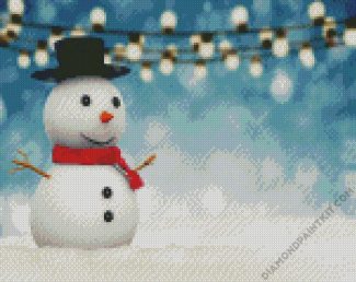 Baby Snowman diamond painting