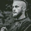 Black And White Ragnar Lothbrok diamond painting