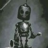 Black And White Sad Robot diamond painting