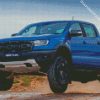 Blue Ute Car diamond painting