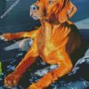 Brown Ridgeback diamond painting